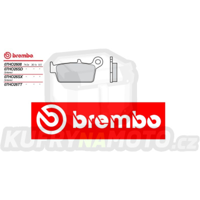 Brzdové destičky Brembo FANTIC MOTOR MX Regolarit? Competizione 65 r.v. Od 08 -  SX směs Zadní