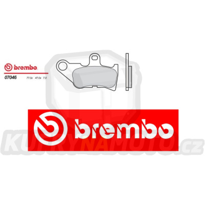 Brzdové destičky Brembo YAMAHA JOG ZR 50 r.v. Od 01 -  směs Originál Přední