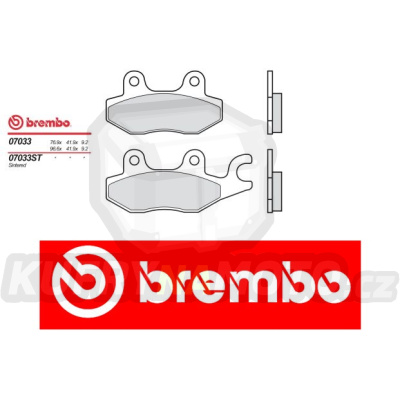 Brzdové destičky Brembo KYMCO B & W 125 r.v. Od 00 -  směs XS Přední