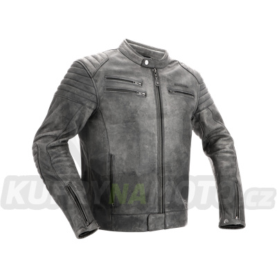 Moto bunda RICHA CHARLESTON titanová kožená