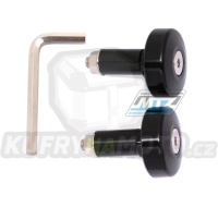 Koncovky/závaží řidítek Alloy - černé (pro vnitřní průměr řidítek ¤13mm)