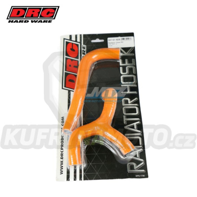 Hadice chladiče DRC RADIATOR HOSE KIT - DRC D47-01-828 - KTM 65SX / 16-19 - oranžové (sada 2ks)