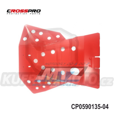 Kryt pod motor hliníkový ALU Engine Guard - Honda CRF250L + CRF250M / 13-20 (barva červená)