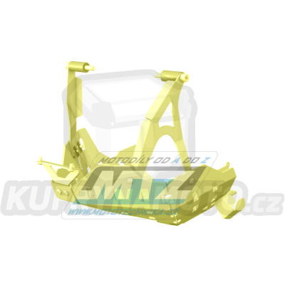 Kryt pod motor hliníkový Dual Sport - Ducati DesertX 937 / 22-24 - barva žlutá