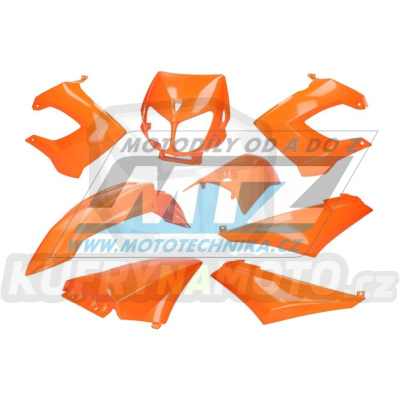 Sada plastů Derbi 50 Senda X-Treme / 00-10 + 50R XTreme / 00-10 + 50SM / 00-05 - barva oranžová