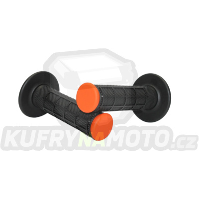 Motokrosové rukojeti MOTION STUFF černá/oranžová