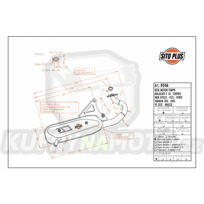 Výfuk Leo Vince Yamaha BREEZE 50 1994 - 1995 SITOPLUS LVKN1132-0556