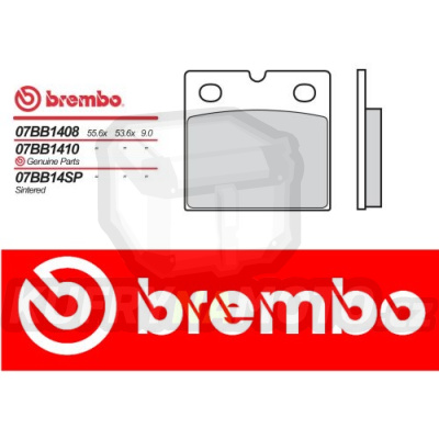 Brzdové destičky Brembo MZ SAXON COUNTRY 500 r.v. Od 92 -  směs SP Přední