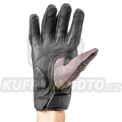 rukavice META 4, RACER, dámské (černá/červená burgundy)
