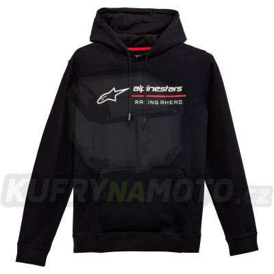 mikina LINEAR RACE HOODIE, ALPINESTARS (černá)