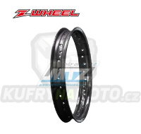 Ráfek motocyklový - rozměr 2,15x19" 36H (předvrtaný / 36 otvorů) ZETA Z-WHEEL W01-74411 - černý (zadní)