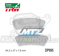 Destičky brzdové DP995-LUSH TRW Lucas MCB648SH - směs Sinter Road