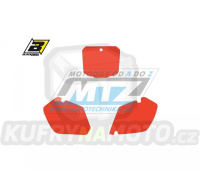 Polepy číslových tabulek (vystřižené) - Honda CR125 / 98-99 + CR250 / 97-99 - barva červená