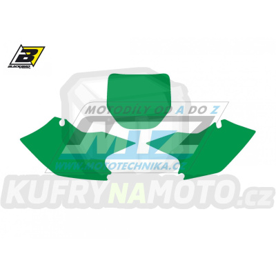 Polepy číslových tabulek (vystřižené) - Kawasaki KXF250 / 04-05 - barva zelená