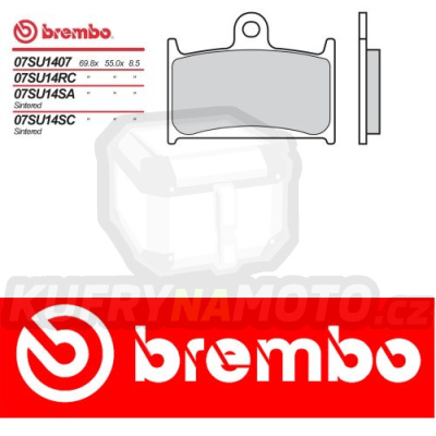 Brzdové destičky Brembo MZ (MUZ) SFX 1000 r.v. Od 07 -  směs Originál Přední