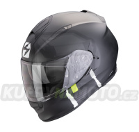 Moto přilba SCORPION EXO-491 CODE matná černo/stříbrná