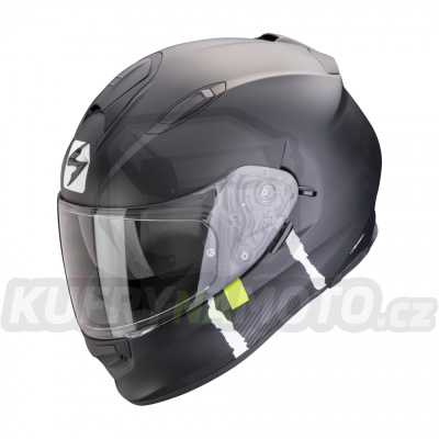 Moto přilba SCORPION EXO-491 CODE matná černo/stříbrná