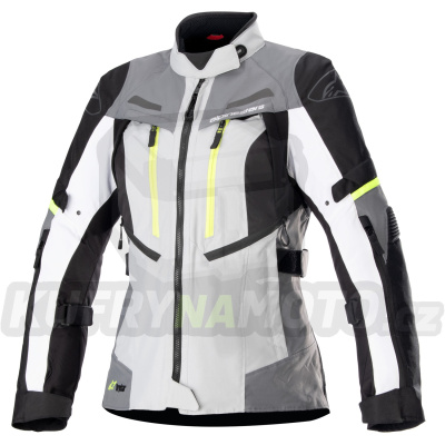 bunda STELLA BOGOTA PRO DRYSTAR, ALPINESTARS, dámská (šedá/tmavě šedá/černá/žlutá fluo) 2024