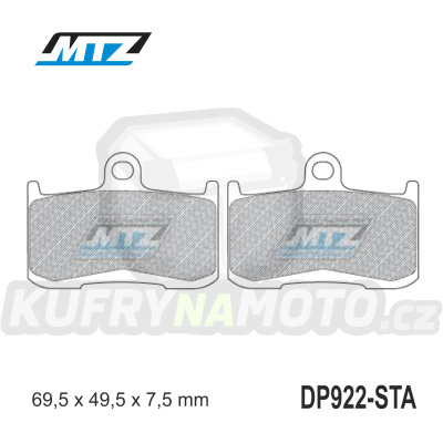 Destičky brzdové DP922-STA - směs Standard