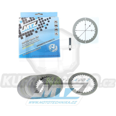 Lamely spojkové plechové (meziplechy) MTZ 887-P099-8 - Yamaha YZF250+YZF250X+WRF250 + Gas Gas EC250F+EC300F