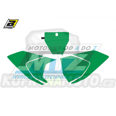 Polepy číslových tabulek (vystřižené) - Husqvarna FC+TC / 16-18 - barva zelená