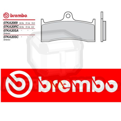 Brzdové destičky Brembo BUELL RS X1 1200 r.v. Od 98 -  směs Originál Přední