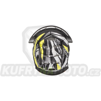 klobouk interieru pro přilby Cross Pro 2, CASSIDA (žlutá fluo/černá/bílá/šedá)