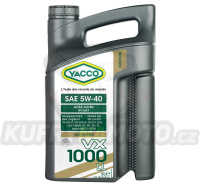 Motorový olej YACCO VX 1000 LL 5W40, 5 L