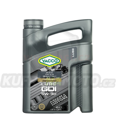 Motorový olej YACCO LUBE GDI 5W30, 4 L