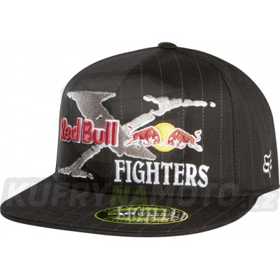 Čepice/Kšiltovka FOX Red Bull X-Fighters Core (black - pinstripe)