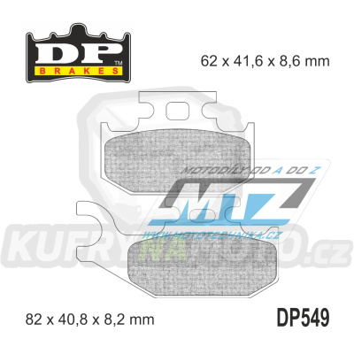 Destičky brzdové DP Brakes DP549 - směs Premium OEM Sinter