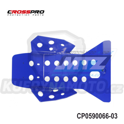 Kryt pod motor hliníkový ALU Engine Guard - Yamaha WRF450 / 03-06 (barva modrá)