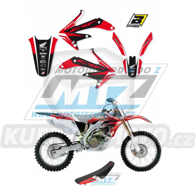 Polepy s potahem sedla (sada polepů a potah sedla Dream) - Honda CRF450R / 05-08 - typ polepů Dream4