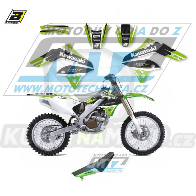 Polepy s potahem sedla (sada polepů a potah sedla Dream) - Kawasaki KXF250 / 06-08 - typ polepů Dream4