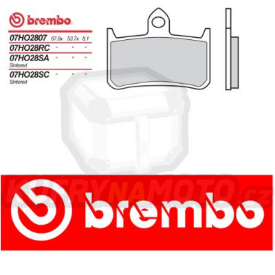 Brzdové destičky Brembo HONDA BROS 650 r.v. Od 88 -  směs RC Přední