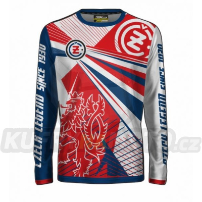 Dres ČZ LOGO SINCE 1930 červeno/modro/bílý 15102-111098