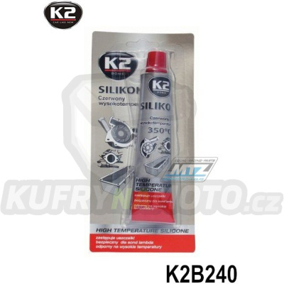 Silikon těsnící na motory RED (červený vysokoteplotní silikon +350°C) - balení 85g
