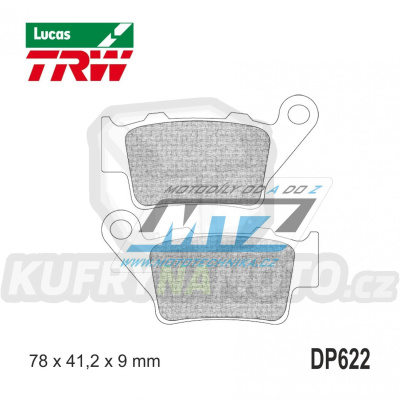 Destičky brzdové DP622-LUEC TRW Lucas MCB672EC - směs Allround Economy