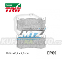 Destičky brzdové DP999-LUSV TRW Lucas MCB816SV - směs Sinter Road