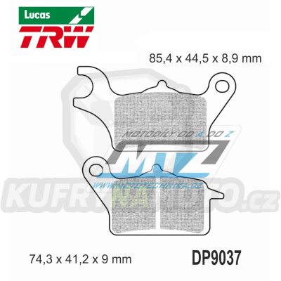 Destičky brzdové DP9037-LU TRW Lucas MCB882 - směs Allround