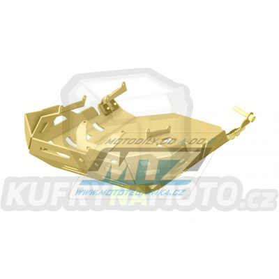 Kryt pod motor hliníkový Dual Sport - Benelli TRK502 / 17-24 - barva žlutá