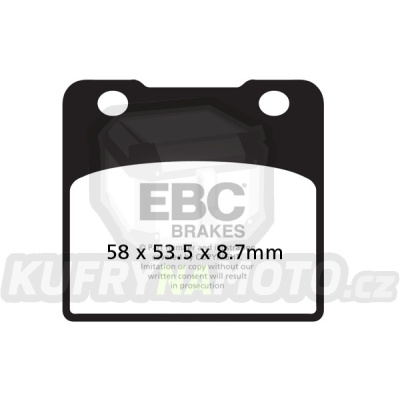 Brzdové destičky EBC FA103V