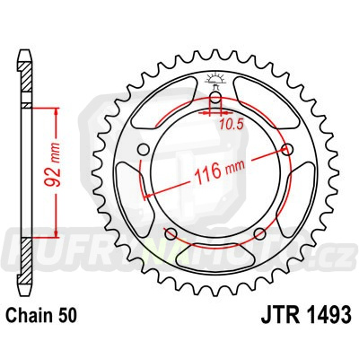 Řetězová rozeta JT JTR 1493-41 41 zubů, 530