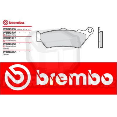 Brzdové destičky Brembo TRIUMPH THUNDIRBIRD 1500 r.v. Od 09 -  Originál směs Zadní