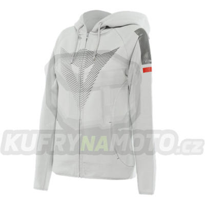 Dámská mikina DAINESE FADE LADY FULL ZIP HOODIE šedo/tmavě šedo/červená