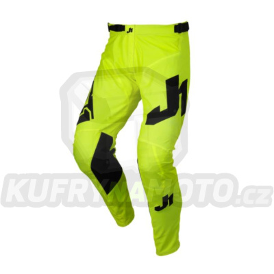 Dětské moto kalhoty JUST1 J-ESSENTIAL fluo žluté