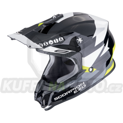 Moto přilba SCORPION VX-16 EVO AIR ROD černo/fluo žlutá