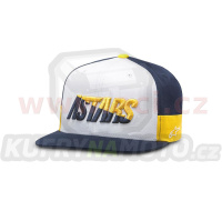 kšiltovka FASTER HAT, ALPINESTARS (bílá/tmavě modrá/zlatá)