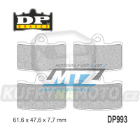 Destičky brzdové DP993-RDP DP Brakes - směs RDP X-RACE Titanium
