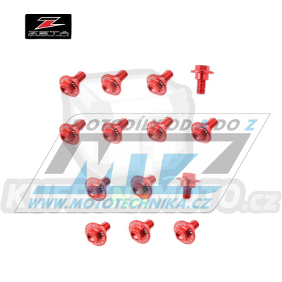 Sada šroubů na plasty - ZETA ZE88-5162 - Honda CRF300L / 21-24 - červené